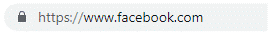 Always look for https or the padlock symbol on a web address to minimise the chance pf cyber attacks