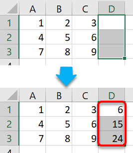 Functions for Beginners: Using AUTOSUM to generate multiple row totals