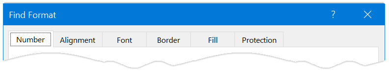 Make any further changes to the format you wish to find or replace witgh, using teh standard Format Cells dialog