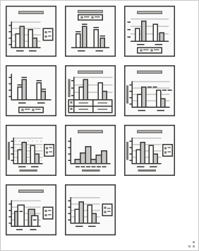 The Quick Layouts provides a quick way to re-configure every option on your histogram