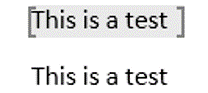 Restricted regions for a user will be highlighted and shown in square brackets