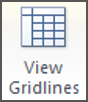 Switch on the gridlines so you can see your Word tables while you are editing