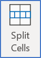 How to split cells within your Word tables
