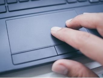 Laptops use a trackpad instead of a mouse