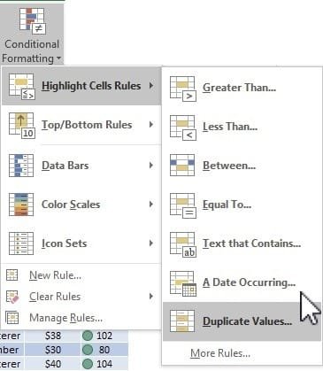 Figure 11 - Conditional Formatting