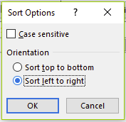 Figure 22 - Choose Sort Left to Right