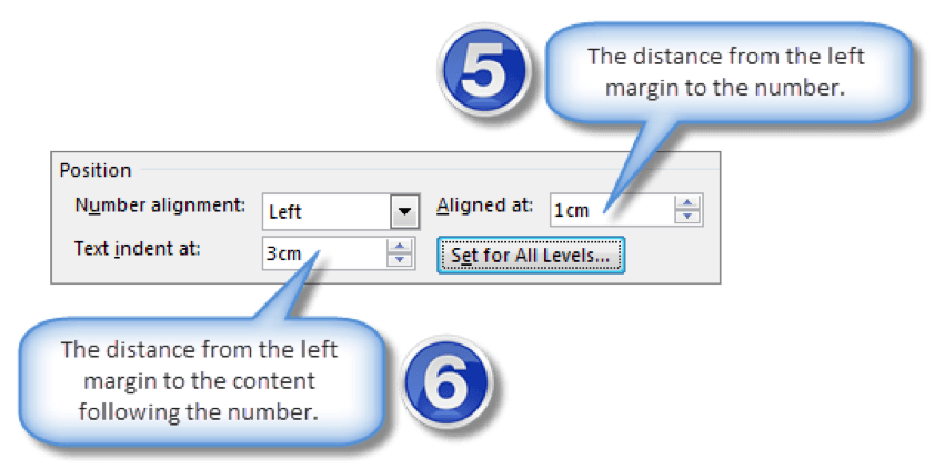 Multilevel numbering in Word 08