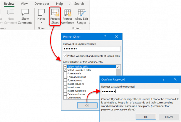 How to Protect Workbooks, Worksheets and Cells in Excel: 3 Ways to ...