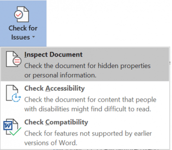 Inspect a Word Document for Integrity and Flaws | What Professional ...